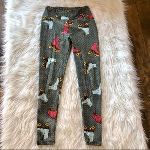 LuLaRoe Roller Skate Leggings. Retro Vibes OS